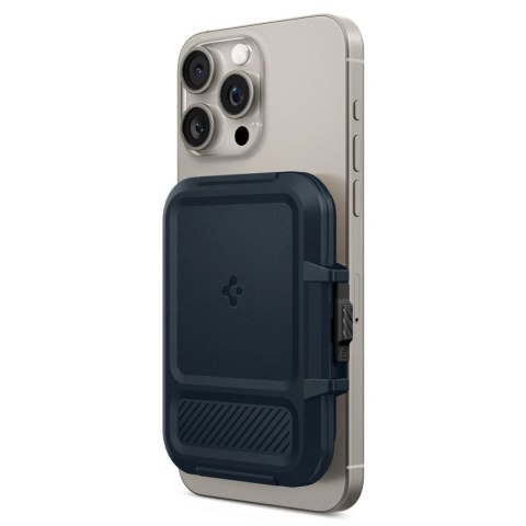 Etui Spigen Lock Fit MagSafe na karty - granatowy Etui Spigen Lock Fit MagSafe na karty - granatowy