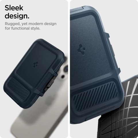 Etui Spigen Lock Fit MagSafe na karty - granatowy Etui Spigen Lock Fit MagSafe na karty - granatowy