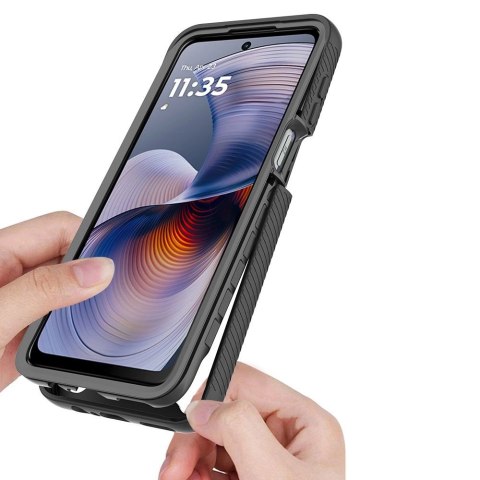 Etui Tech-Protect Defense na Motorola Moto G55 5G - czarne Etui Tech-Protect Defense na Motorola Moto G55 5G - czarne