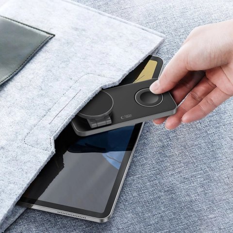 Ładowarka indukcyjna Tech-Protect QI15W-A47 MagSafe 3w1 + kabel USB-C - czarna Ładowarka indukcyjna Tech-Protect QI15W-A47 MagSafe 3w1 + kabel USB-C - czarna