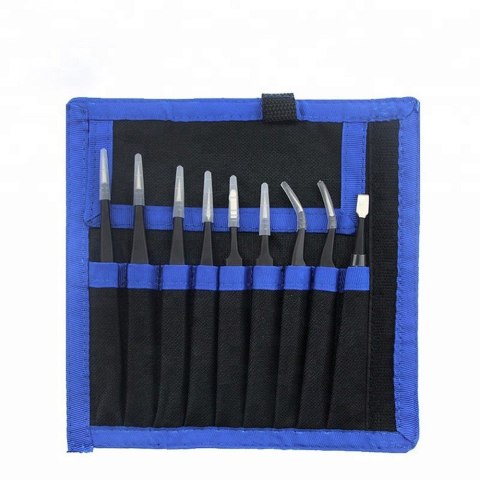 UF-TOOLS - Zestaw pincet ESD-9 (9szt.)