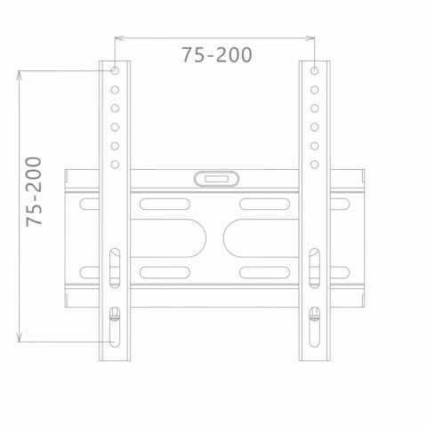 Uchwyt do TV LED / LCD 14 - 43″ 25KG brak regulacji CV-20 czarny
