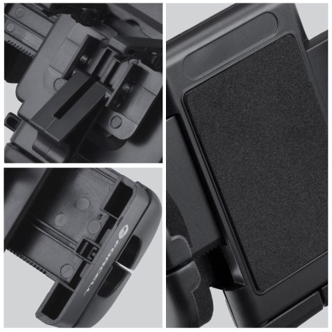 Uchwyt na telefon do samochodu uniwersalny Forcell F-Grip Regular do kratki czarny Uchwyt na telefon do samochodu uniwersalny Forcell F-Grip Regular do kratki czarny