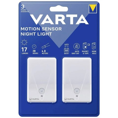 VARTA lampka nocna z czujnikiem ruchu (Motion sensor night lamp) 16624 2 szt VARTA lampka nocna z czujnikiem ruchu (Motion sensor night lamp) 16624 2 szt