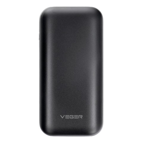 VEGER powerbank 10000 mAh PD QC3.0 3A 20W S10 (W1135) czarny VEGER powerbank 10000 mAh PD QC3.0 3A 20W S10 (W1135) czarny