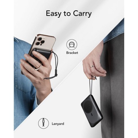 VEGER powerbank 10000 mAh z ładowaniem indukcyjnym kompatybilny z MagSafe PD QC3.0 2A 20W MagOn (VP1151 / W1151) biały VEGER powerbank 10000 mAh z ładowaniem indukcyjnym kompatybilny z MagSafe PD QC3.0 2A 20W MagOn (VP1151 / W1151) biały