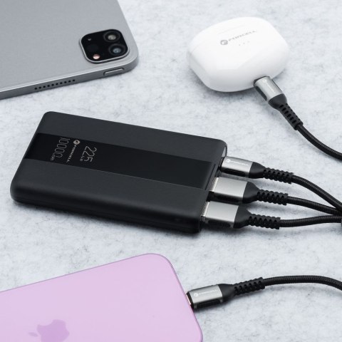 Powerbank Forcell F-Energy Energo P10K2 QC3.0 PD 3A 22,5W 10000 mAh czarny 0INT