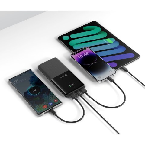 Powerbank Forcell F-Energy P10k1 PD QC3.0 3A 20W 10000 mAh czarny Powerbank Forcell F-Energy P10k1 PD QC3.0 3A 20W 10000 mAh czarny