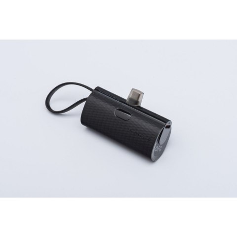 Powerbank Forcell F-Energy Power Plug F5K3 PD 20W 5000 mAh z wbudowanym złączem USB C czarny Powerbank Forcell F-Energy Power Plug F5K3 PD 20W 5000 mAh z wbudowanym złączem USB C czarny