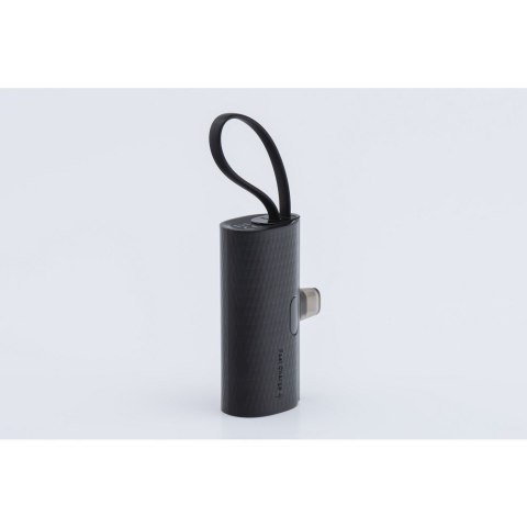 Powerbank Forcell F-Energy Power Plug F5K3 PD 20W 5000 mAh z wbudowanym złączem USB C czarny Powerbank Forcell F-Energy Power Plug F5K3 PD 20W 5000 mAh z wbudowanym złączem USB C czarny