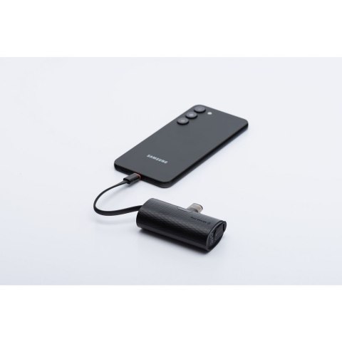 Powerbank Forcell F-Energy Power Plug F5K3 PD 20W 5000 mAh z wbudowanym złączem USB C czarny Powerbank Forcell F-Energy Power Plug F5K3 PD 20W 5000 mAh z wbudowanym złączem USB C czarny