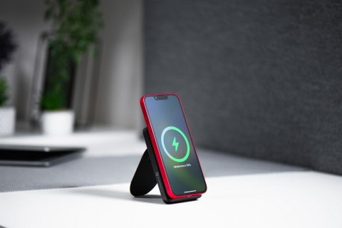 Powerbank zgodny z MagSafe Forcell F-Energy MagStand F10K2 QC3.0 PD 5A 20W 10000 mAh czarny Powerbank zgodny z MagSafe Forcell F-Energy MagStand F10K2 QC3.0 PD 5A 20W 10000 mAh czarny
