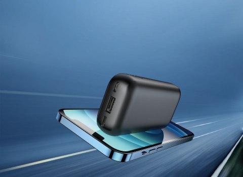 VEGER powerbank 10000 mAh PD QC3.0 3A 20W S10 (W1135) czarny VEGER powerbank 10000 mAh PD QC3.0 3A 20W S10 (W1135) czarny