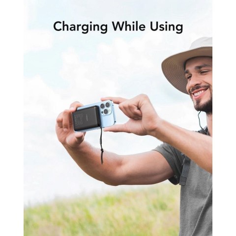 VEGER powerbank 10000 mAh z ładowaniem indukcyjnym kompatybilny z MagSafe PD QC3.0 2A 20W MagOn (VP1151 / W1151) czarny VEGER powerbank 10000 mAh z ładowaniem indukcyjnym kompatybilny z MagSafe PD QC3.0 2A 20W MagOn (VP1151 / W1151) czarny