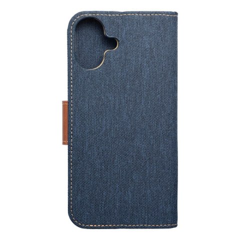 Kabura CANVAS Book do IPHONE 16 Plus granatowy