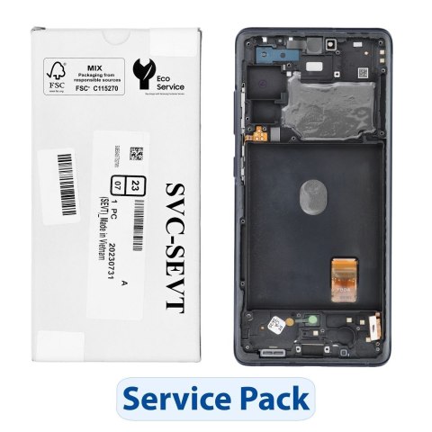 ServicePack Wyświetlacz LCD SAMSUNG S20 FE 4G 5G GH82-24219A Blue