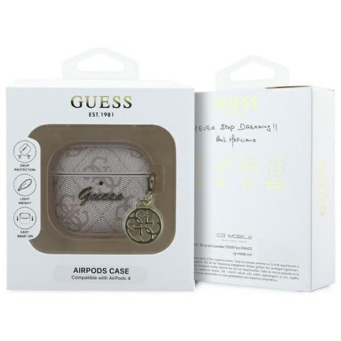 GUESS futerał do APPLE AirPods 4 GUA4G4GSMP ( PU 4G W / Charm) różowy