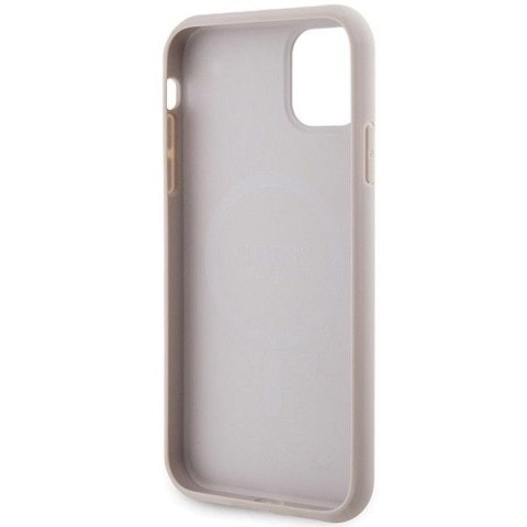 GUESS futerał do IPHONE 11 kompatybliny z MagSafe GUHMN61G4GFRP (4G Ring classic logo) różowy GUESS futerał do IPHONE 11 kompatybliny z MagSafe GUHMN61G4GFRP (4G Ring classic logo) różowy