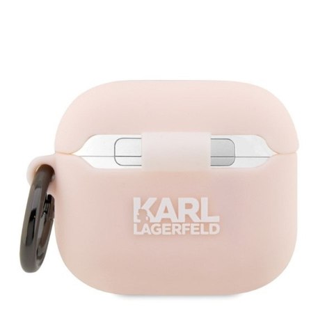 KARL LAGERFELD futerał do APPLE Airpods Pro KLAPRUNIKP (3D Sil NFT Karl) różowy KARL LAGERFELD futerał do APPLE Airpods Pro KLAPRUNIKP (3D Sil NFT Karl) różowy