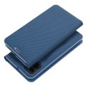 Kabura LUNA Book Carbon do IPHONE 12 / 12 Pro niebieski Kabura LUNA Book Carbon do IPHONE 12 / 12 Pro niebieski