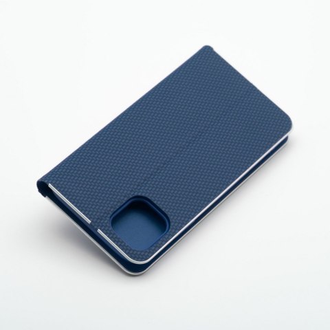Kabura LUNA Book Carbon do IPHONE 12 / 12 Pro niebieski Kabura LUNA Book Carbon do IPHONE 12 / 12 Pro niebieski