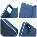 Kabura LUNA Book Carbon do IPHONE 12 / 12 Pro niebieski Kabura LUNA Book Carbon do IPHONE 12 / 12 Pro niebieski