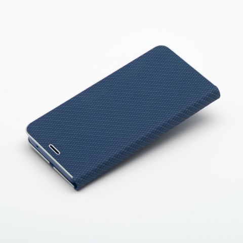 Kabura LUNA Book Carbon do SAMSUNG A12 / M12 niebieski Kabura LUNA Book Carbon do SAMSUNG A12 / M12 niebieski