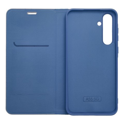 Kabura LUNA Book Carbon do SAMSUNG A12 / M12 niebieski Kabura LUNA Book Carbon do SAMSUNG A12 / M12 niebieski
