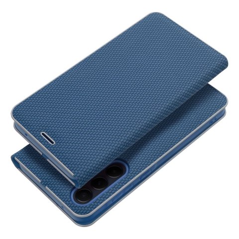 Kabura LUNA Book Carbon do SAMSUNG A20e niebieski Kabura LUNA Book Carbon do SAMSUNG A20e niebieski
