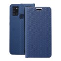 Kabura LUNA Book Carbon do SAMSUNG A21s niebieski