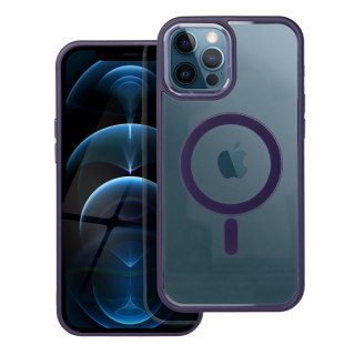 Futerał COLOR EDGE MAG COVER kompatybilny z MagSafe do IPHONE 12 Pro Max fioletowy