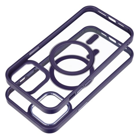 Futerał COLOR EDGE MAG COVER kompatybilny z MagSafe do IPHONE 12 Pro Max fioletowy