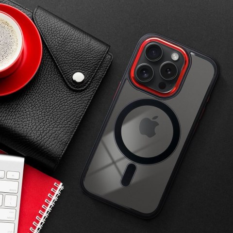 Futerał COLOR EDGE MAG COVER kompatybilny z MagSafe do IPHONE 11 czarno czerwony Futerał COLOR EDGE MAG COVER kompatybilny z MagSafe do IPHONE 11 czarno czerwony