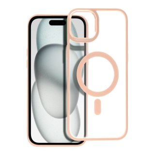 Futerał MATTE MAG COVER kompatybilny z MagSafe do IPHONE 15 Plus różowy