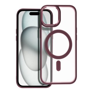 Futerał MATTE MAG COVER kompatybilny z MagSafe do IPHONE 15 czerwony