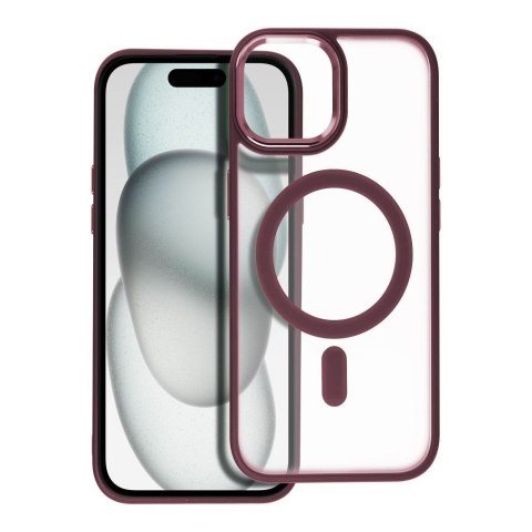 Futerał MATTE MAG COVER kompatybilny z MagSafe do IPHONE 15 czerwony
