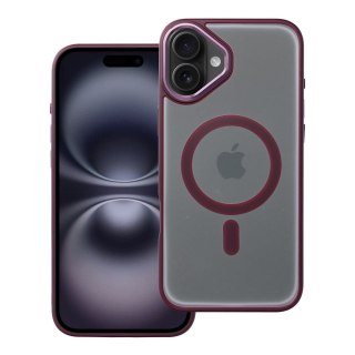 Futerał MATTE MAG COVER kompatybilny z MagSafe do IPHONE 16 Plus czerwony