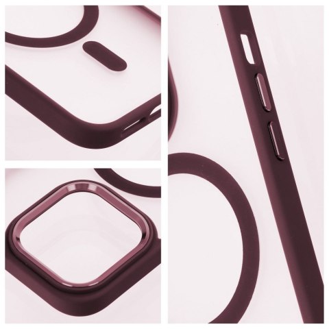 Futerał MATTE MAG COVER kompatybilny z MagSafe do SAMSUNG S25 czerwony