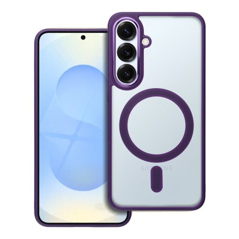 Futerał MATTE MAG COVER kompatybilny z MagSafe do SAMSUNG S25 fioletowy