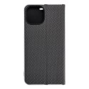 Kabura LUNA Book Carbon do IPHONE 15 czarny Kabura LUNA Book Carbon do IPHONE 15 czarny