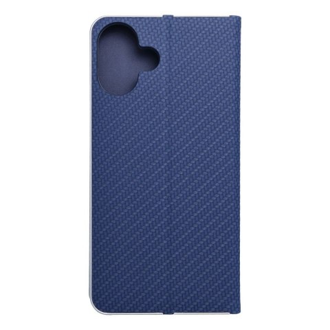 Kabura LUNA Book Carbon do IPHONE 16 Plus niebieski Kabura LUNA Book Carbon do IPHONE 16 Plus niebieski