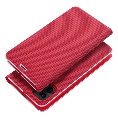 Kabura LUNA Book Carbon do IPHONE 16 Pro czerwony Kabura LUNA Book Carbon do IPHONE 16 Pro czerwony