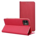 Kabura LUNA Book Carbon do IPHONE 16 Pro czerwony Kabura LUNA Book Carbon do IPHONE 16 Pro czerwony