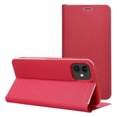 Kabura LUNA Book Carbon do IPHONE 16 Pro czerwony Kabura LUNA Book Carbon do IPHONE 16 Pro czerwony