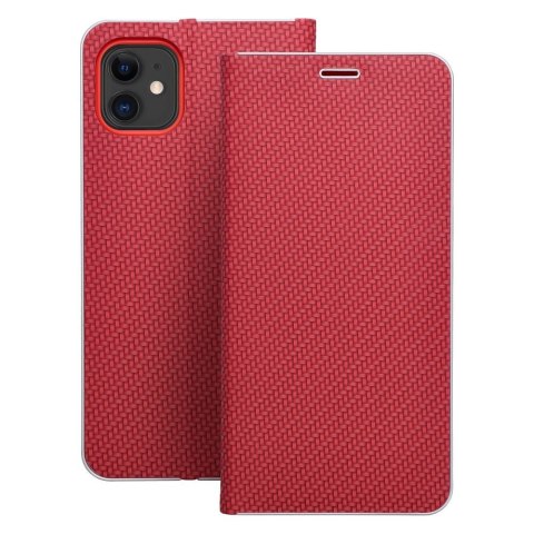 Kabura LUNA Book Carbon do IPHONE 16 Pro czerwony Kabura LUNA Book Carbon do IPHONE 16 Pro czerwony