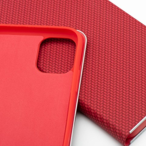 Kabura LUNA Book Carbon do IPHONE 16 Pro czerwony Kabura LUNA Book Carbon do IPHONE 16 Pro czerwony