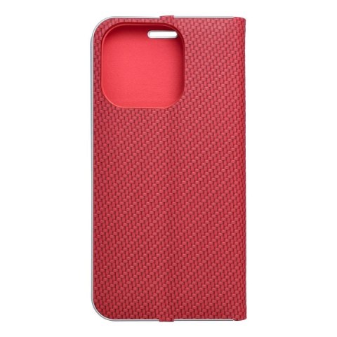 Kabura LUNA Book Carbon do IPHONE 16 Pro czerwony Kabura LUNA Book Carbon do IPHONE 16 Pro czerwony