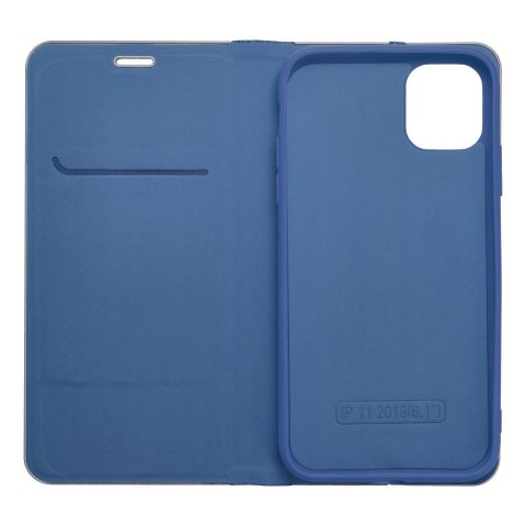 Kabura LUNA Book Carbon do IPHONE 16 niebieski Kabura LUNA Book Carbon do IPHONE 16 niebieski