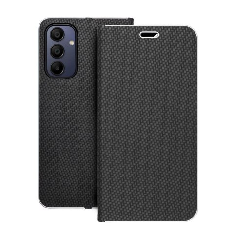 Kabura LUNA Book Carbon do SAMSUNG A15 4G / A15 5G czarny Kabura LUNA Book Carbon do SAMSUNG A15 4G / A15 5G czarny
