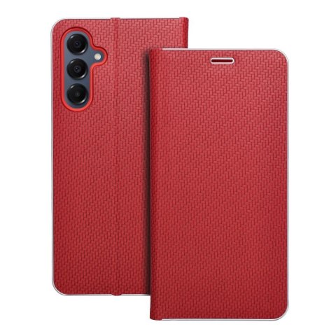 Kabura LUNA Book Carbon do SAMSUNG A16 5G czerwony Kabura LUNA Book Carbon do SAMSUNG A16 5G czerwony